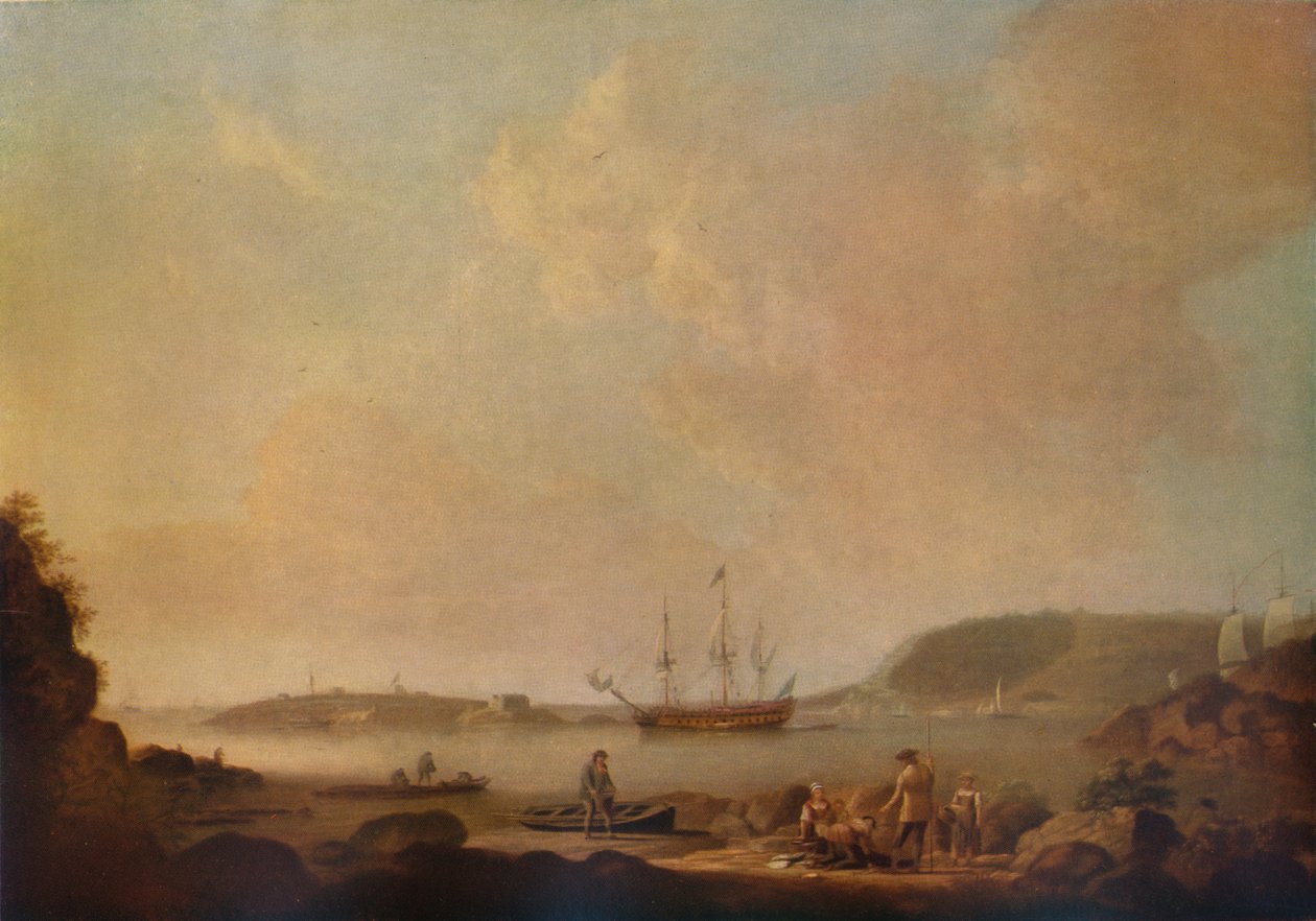 Drakes Island, Plymouth, 1773 af Dominic Serres