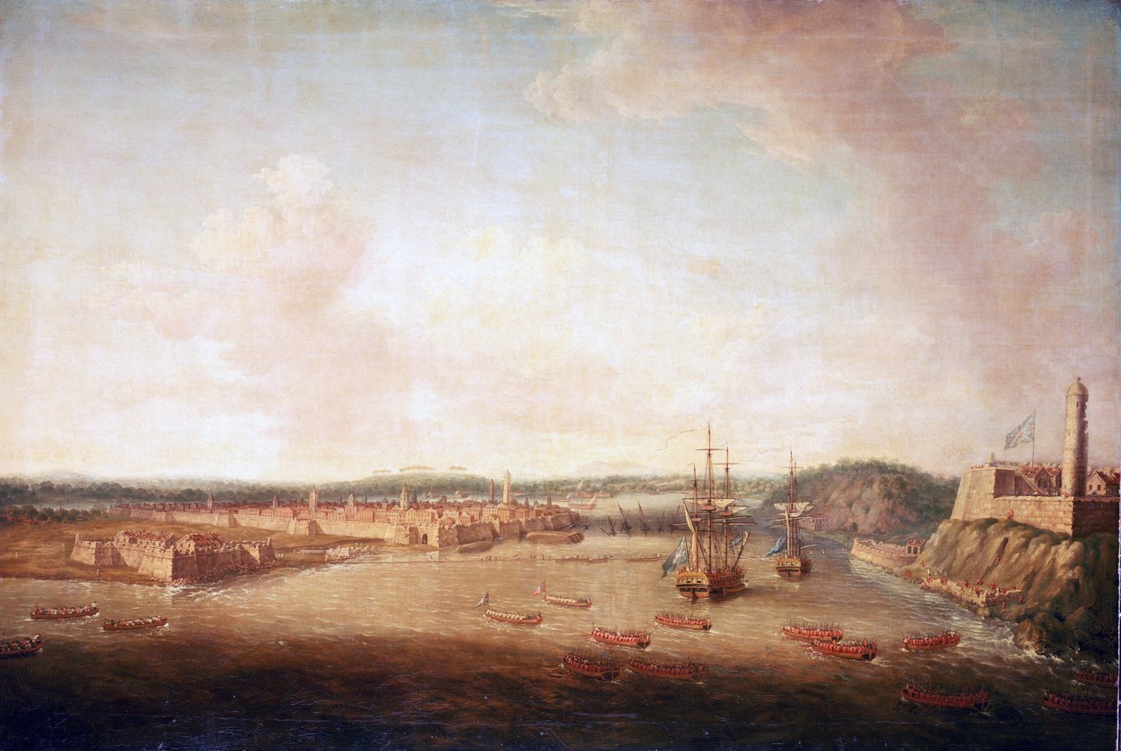 Syvårskrigen (1756-1763): indtagelsen af Havana (Cuba), indtagelsen af byen, den 14. august af Dominic Serres