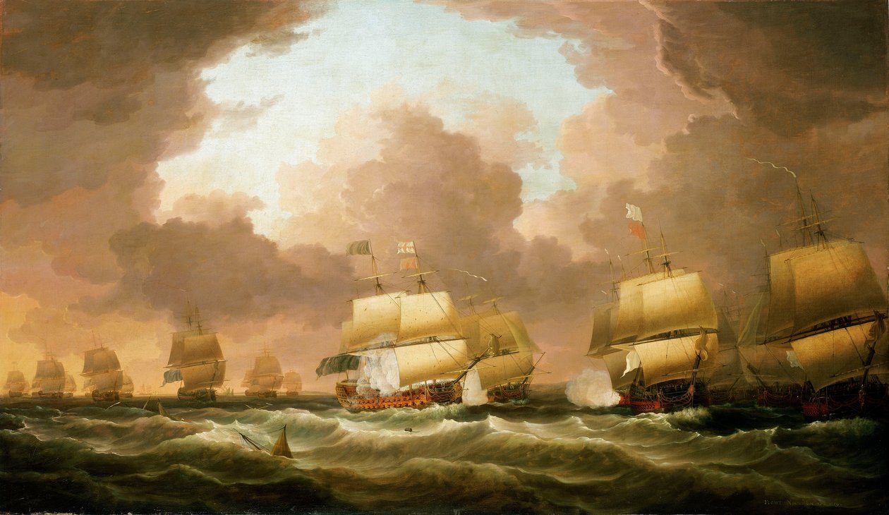 Slaget ved Quiberon-bugten, 20. november 1759 af Dominic Serres