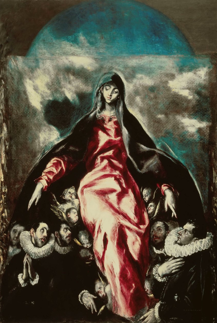 The Virgin of Charity Barmhjertighedens Madonna, ca 1600-1603. af Dominico El Greco
