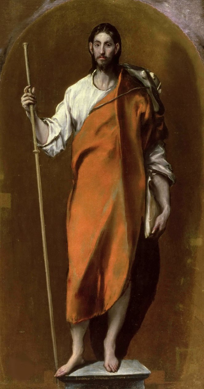 Sankt Jakob som pilgrim, ca 1590. af Dominico El Greco
