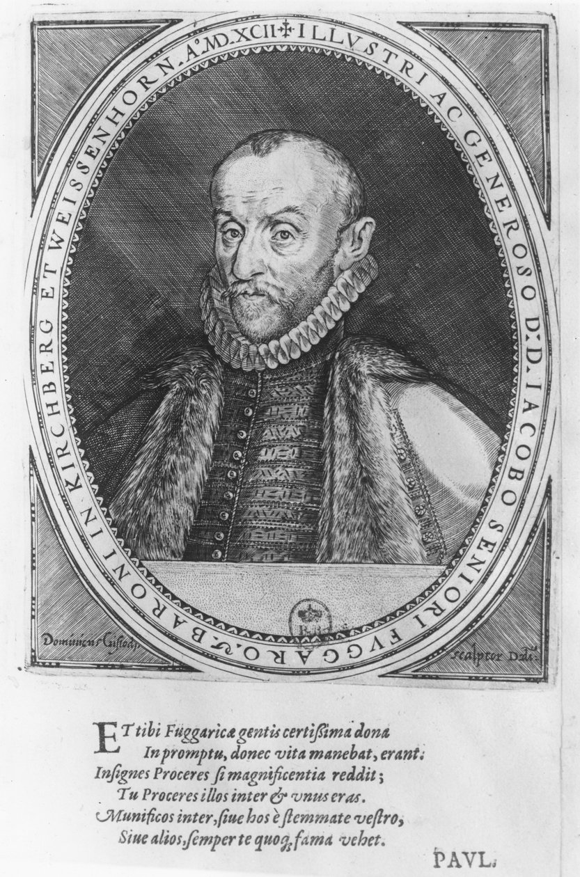 Jakob Fugger, 1592 af Dominicus or Custodis Custos