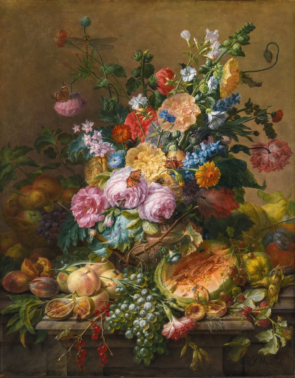 Blomster af Dominicus Gottfried Waerdigh