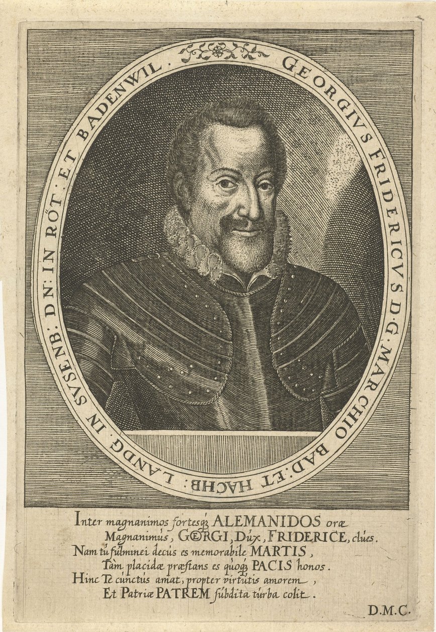 George Frederick af Baden-Durlach 1573-1638, ca. 1610 af Dominicus or Custodis Custos