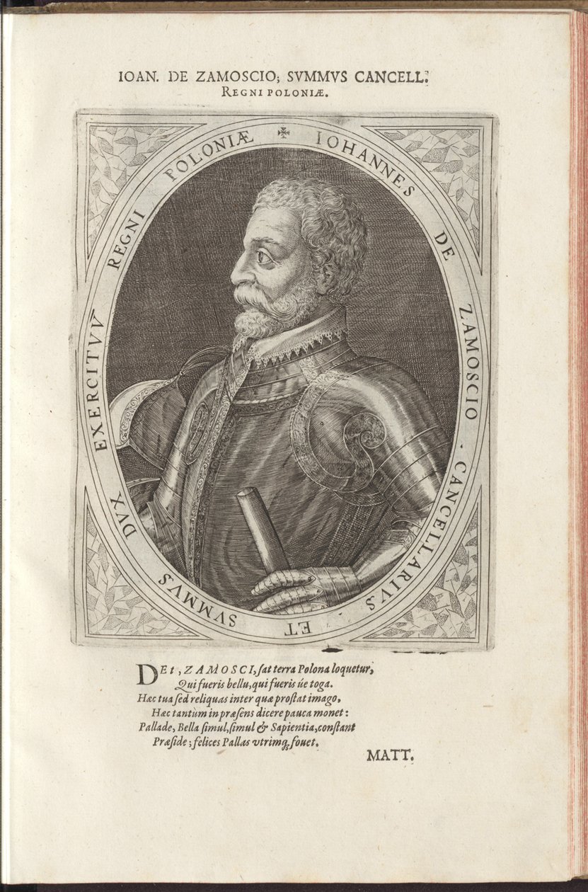 Hetman Jan Zamoyski 1542-1605 af Dominicus or Custodis Custos