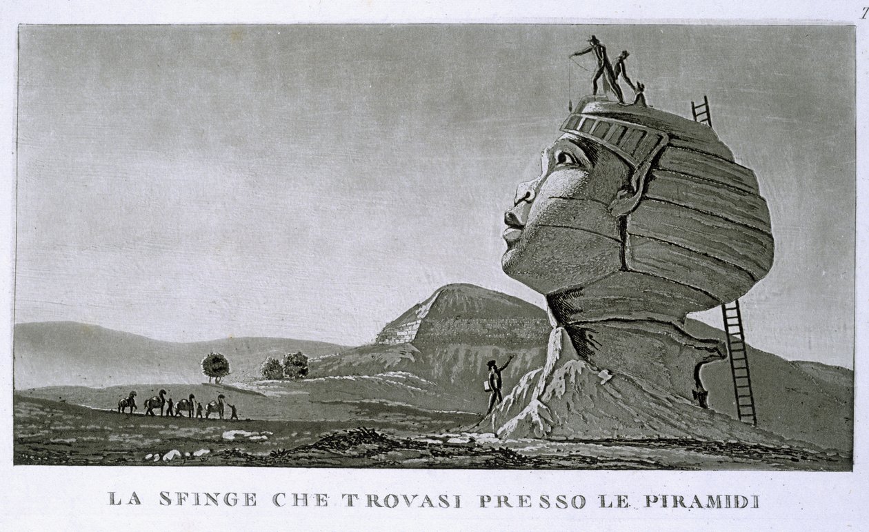 Sfinksen ved Giza, fra 