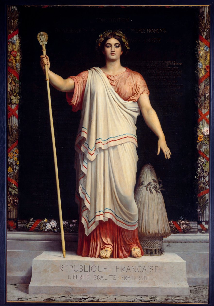 La Republique Allegory of the French Republic (Frankrig) af Dominique Papety (1815-1849) 1848 af Dominique Louis Papety
