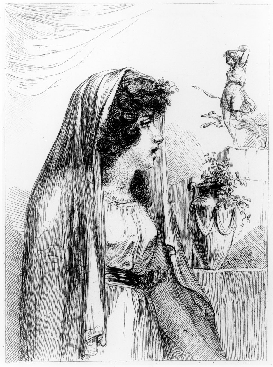 Lady Hamilton som Diana-Hecate, 1791 af Dominique Vivant Denon