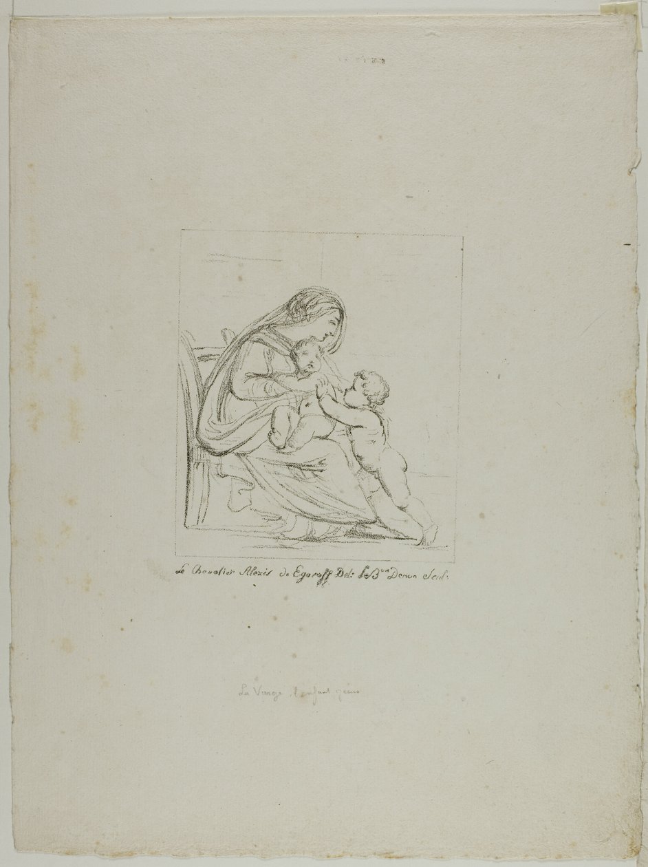Siddende jomfru af Dominique Vivant Denon