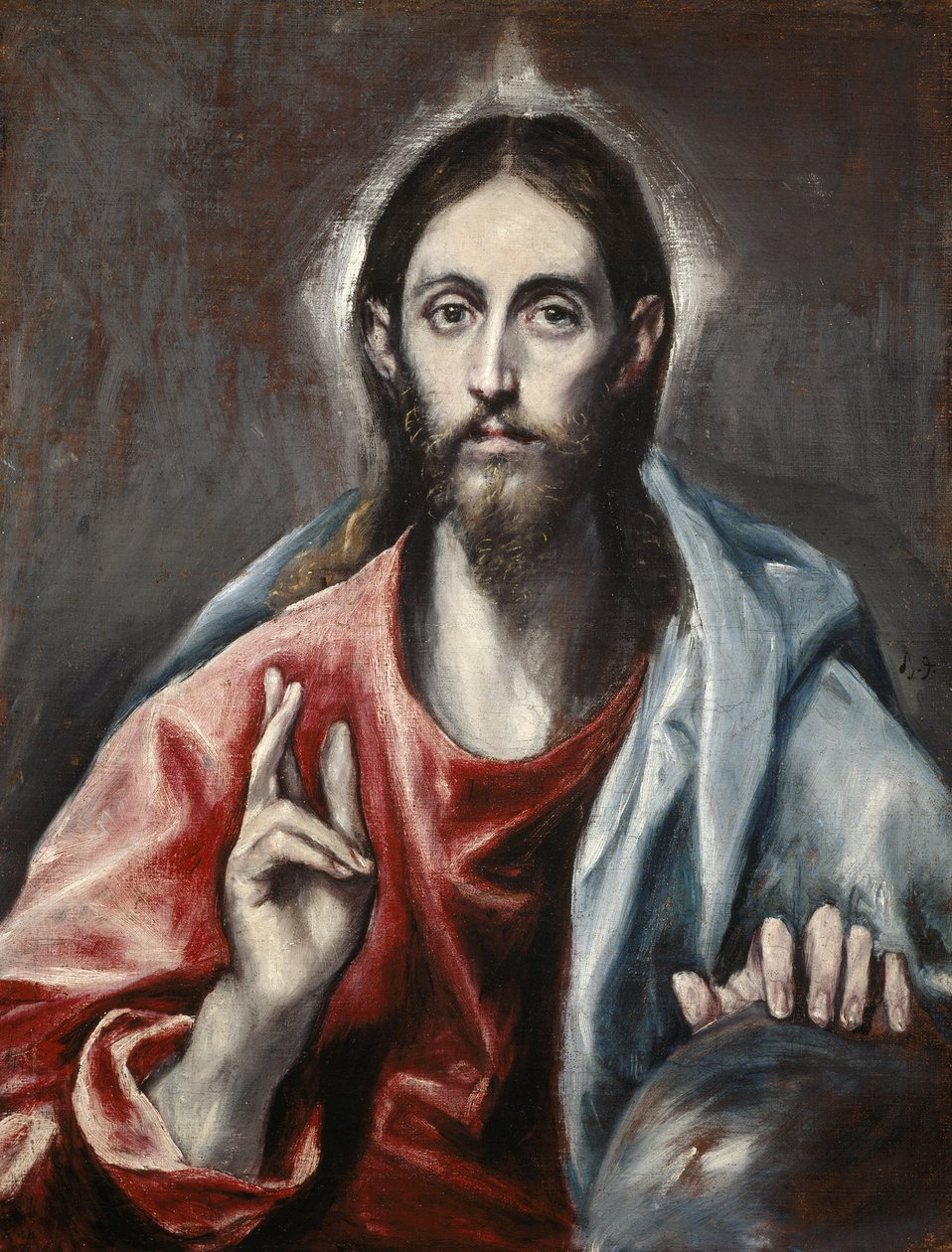 Kristus velsignelse (verdens frelser) af El Greco