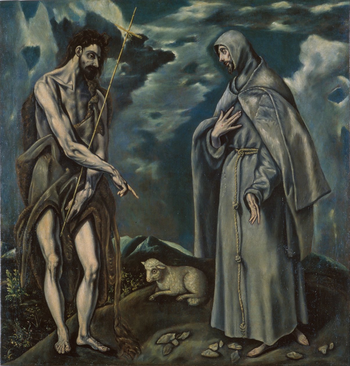 Sankt Johannes Døberen og Sankt Frans af Assisi af El Greco