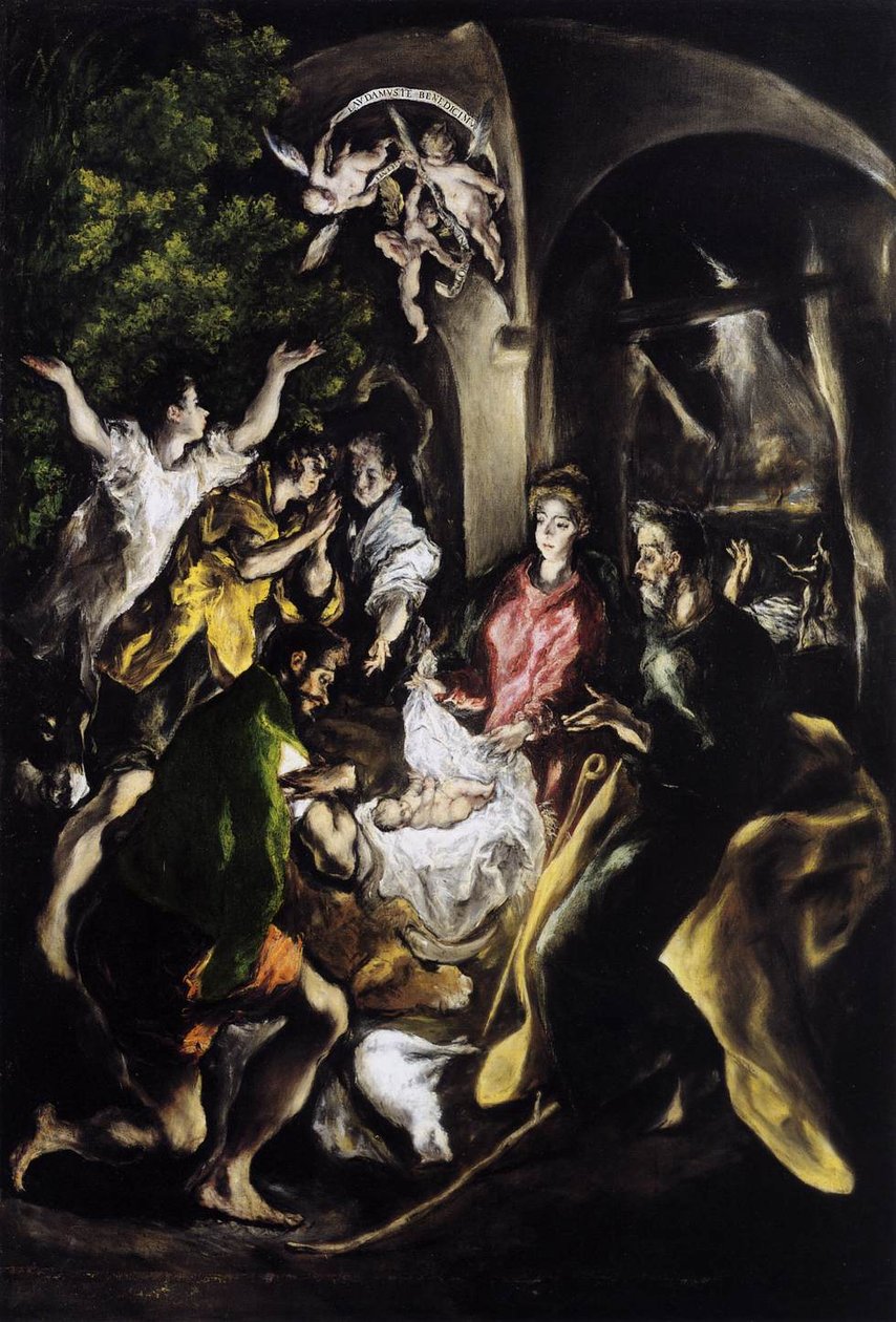 Tilbedelse af hyrderne af El Greco