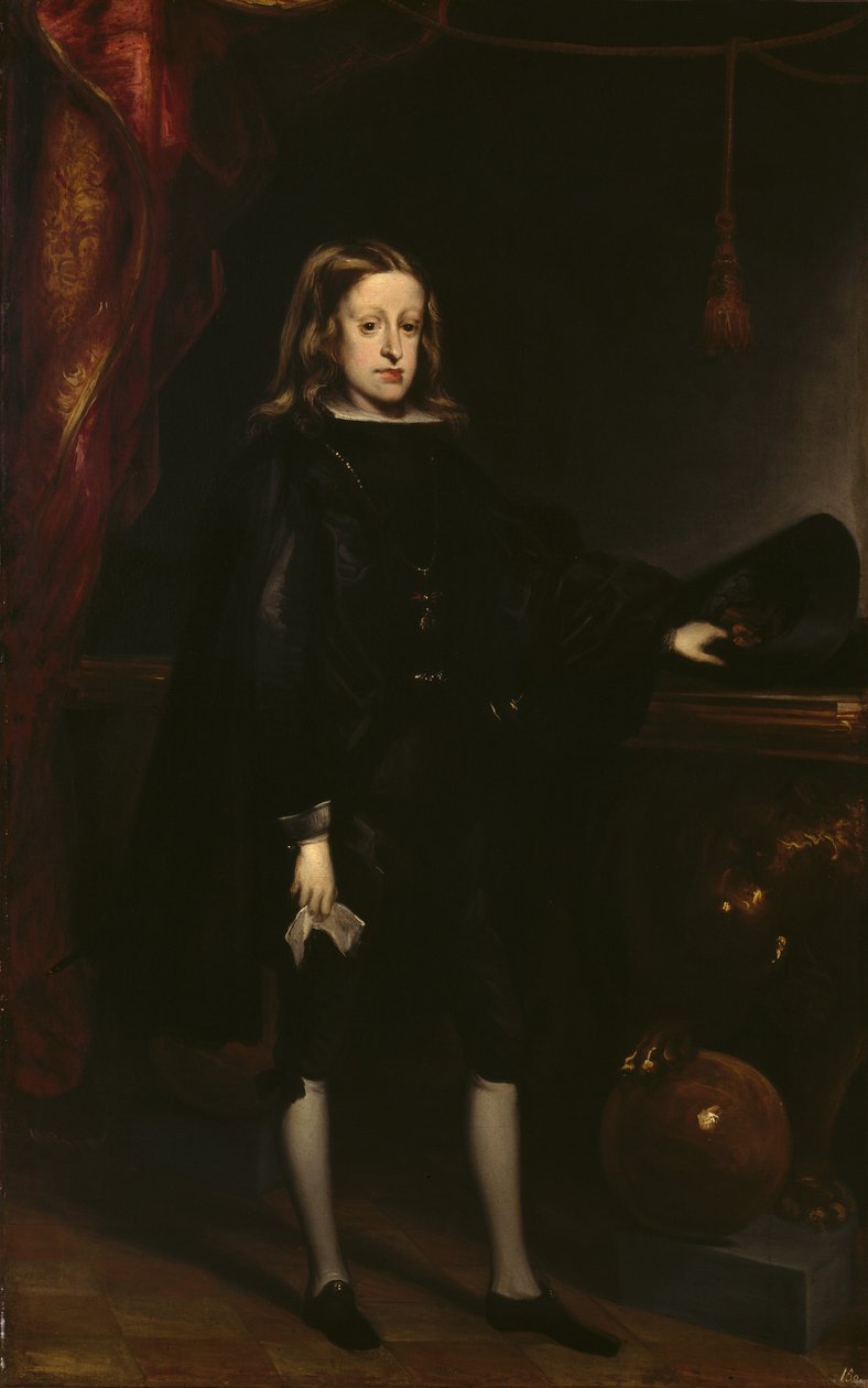 Charles II, konge af Spanien, ca. 1673 (olie på lærred) af Don Juan Carreno de Miranda