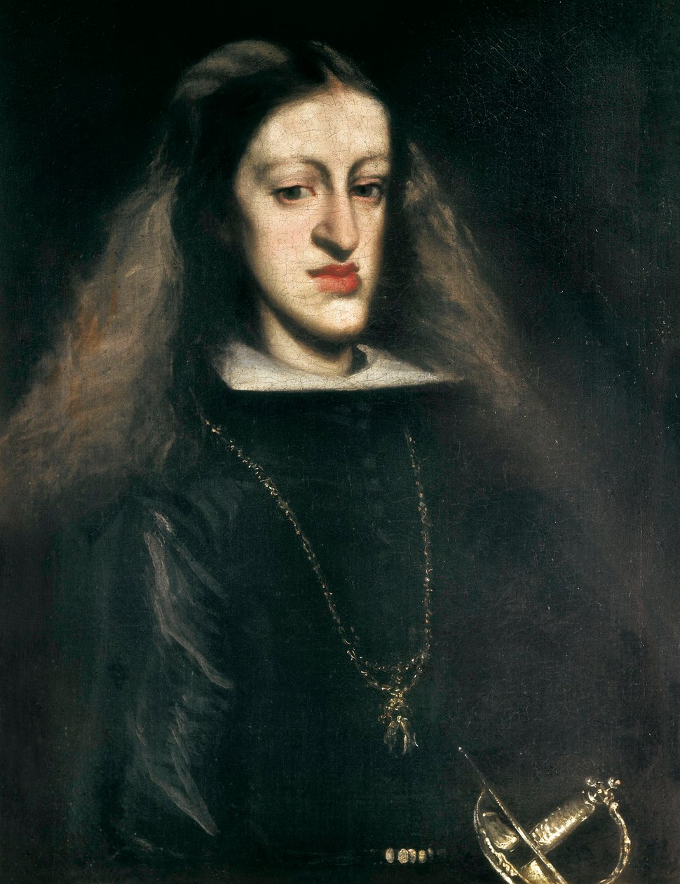 Portræt af CHARLES II af Spanien (1661-1700) af Don Juan Carreno de Miranda