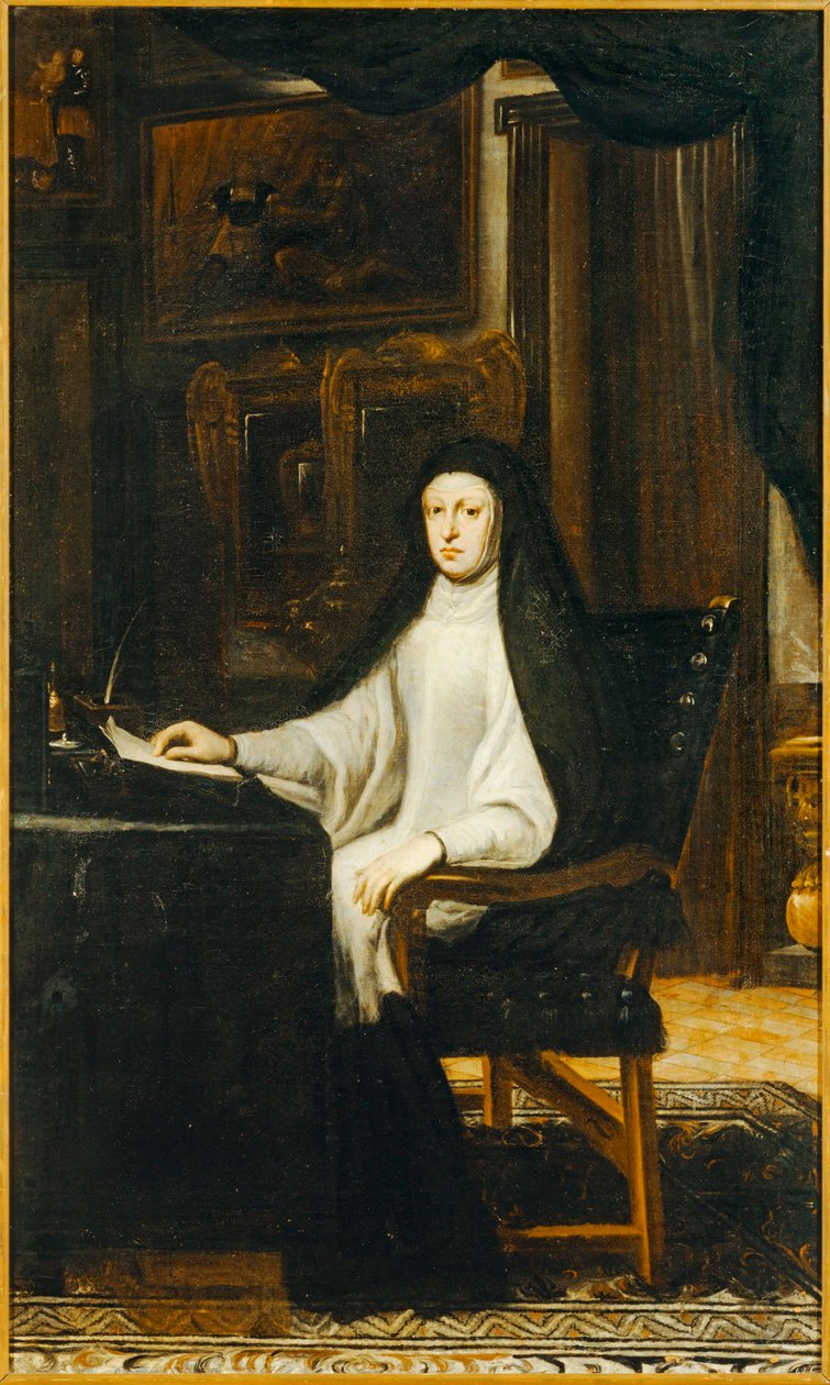 Dronning Maria Anna af Østrig, datter af kejser Ferdinand III ... af Don Juan Carreno de Miranda