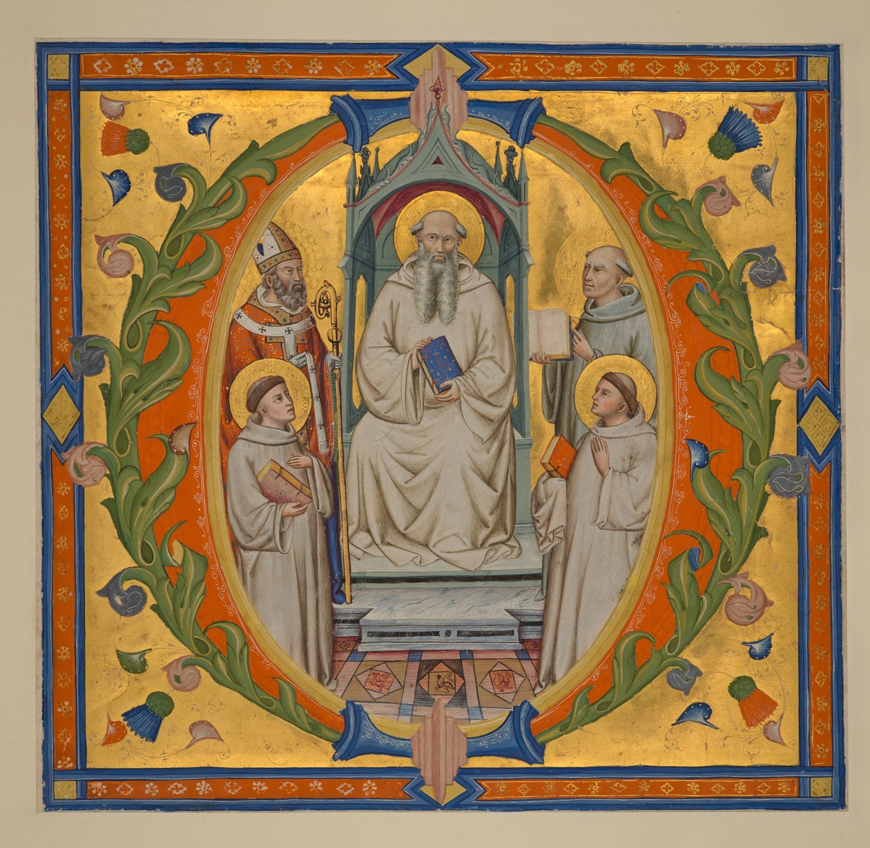 Tilføje. 37472 f.3: En udskæring fra en Gradual, med en historisk initial, 