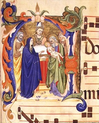 Ms 572 f.88r Historikeret initial 