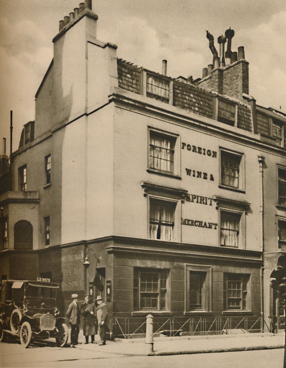 The Running Footman, A Picture of the Old Mayfair, c1935. af Donald McLeish