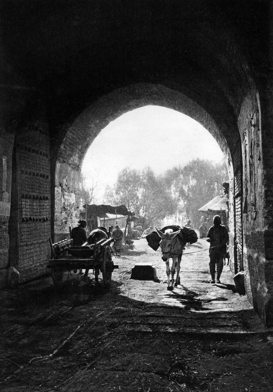 Nan Shih Men, port, Beijing af Donald Mennie