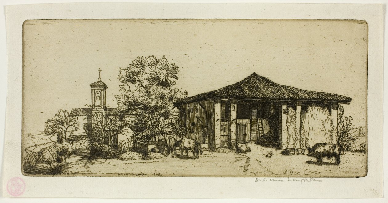En toscansk gård af Donald Shaw MacLaughlan