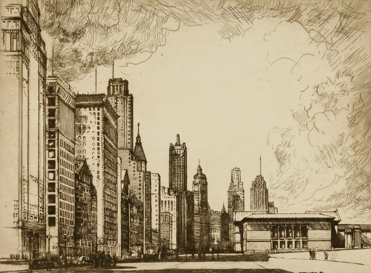 Chicago, Michigan Avenue nr. 2 af Donald Shaw MacLaughlan