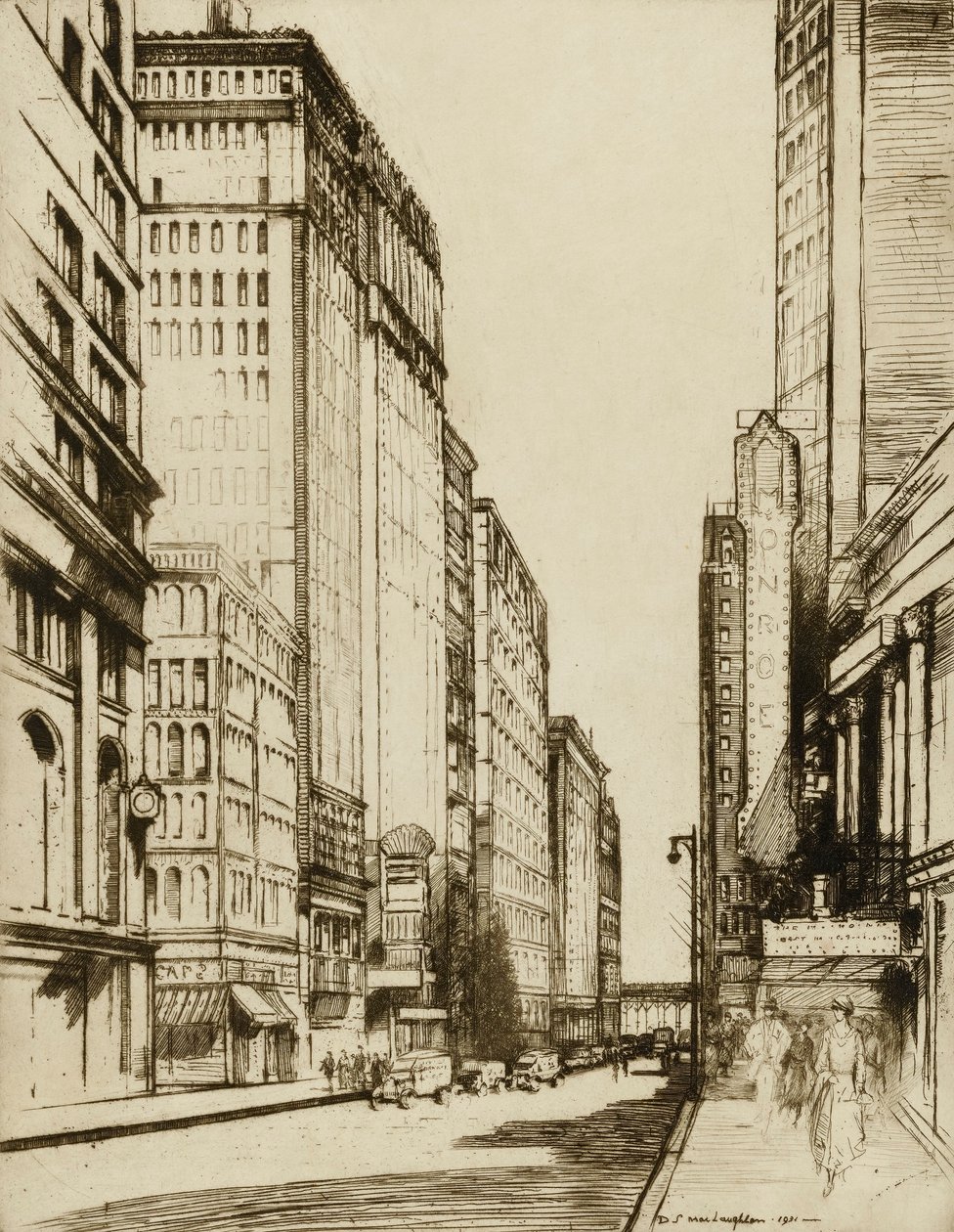 Chicago, Monroe Street af Donald Shaw MacLaughlan