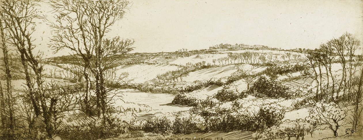 Cornish Landscape nr. 1 af Donald Shaw MacLaughlan