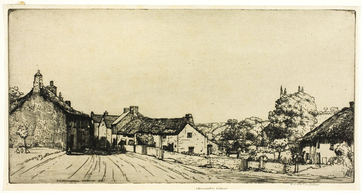 Devonshire Village af Donald Shaw MacLaughlan