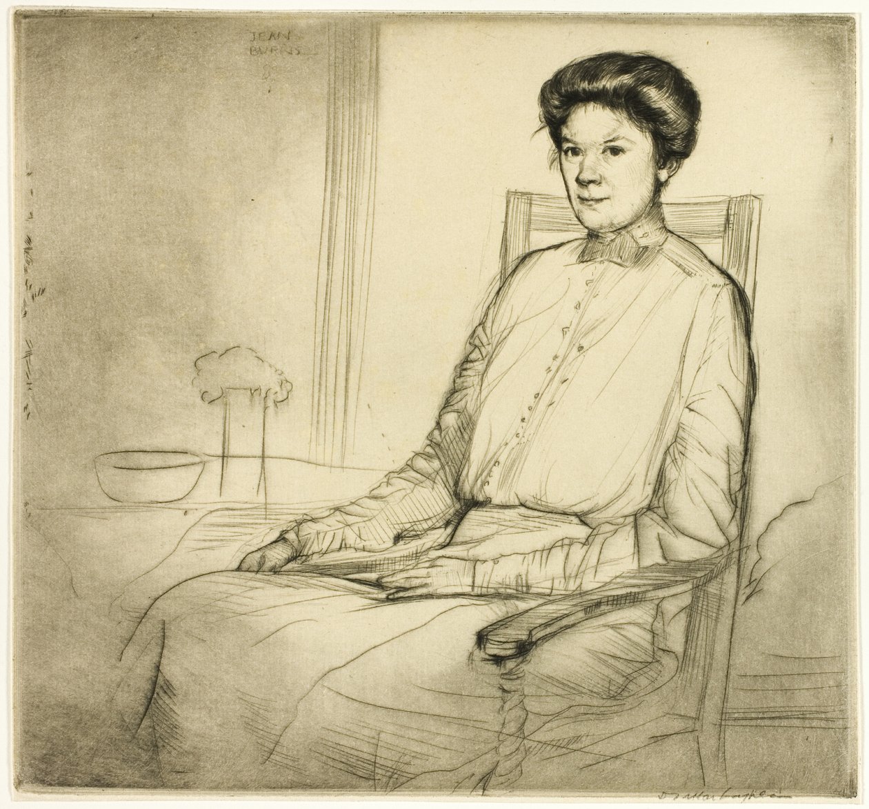 Drypoint nummer tre: Portræt af Donald Shaw MacLaughlan