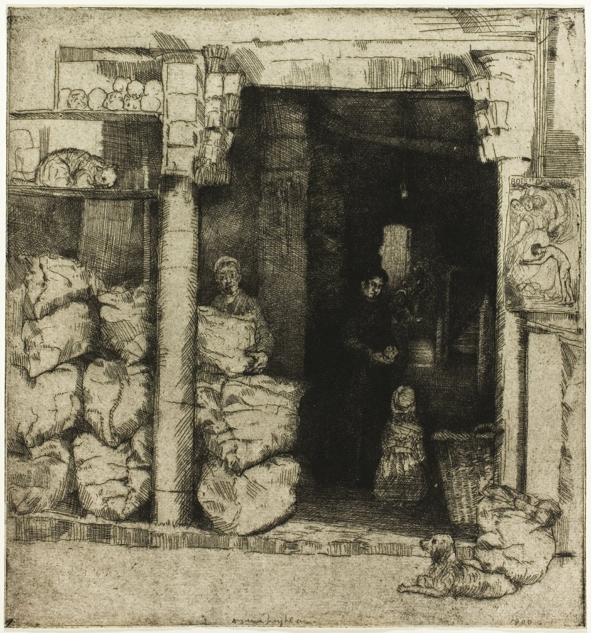 Interiør af en Kulforretning af Donald Shaw MacLaughlan
