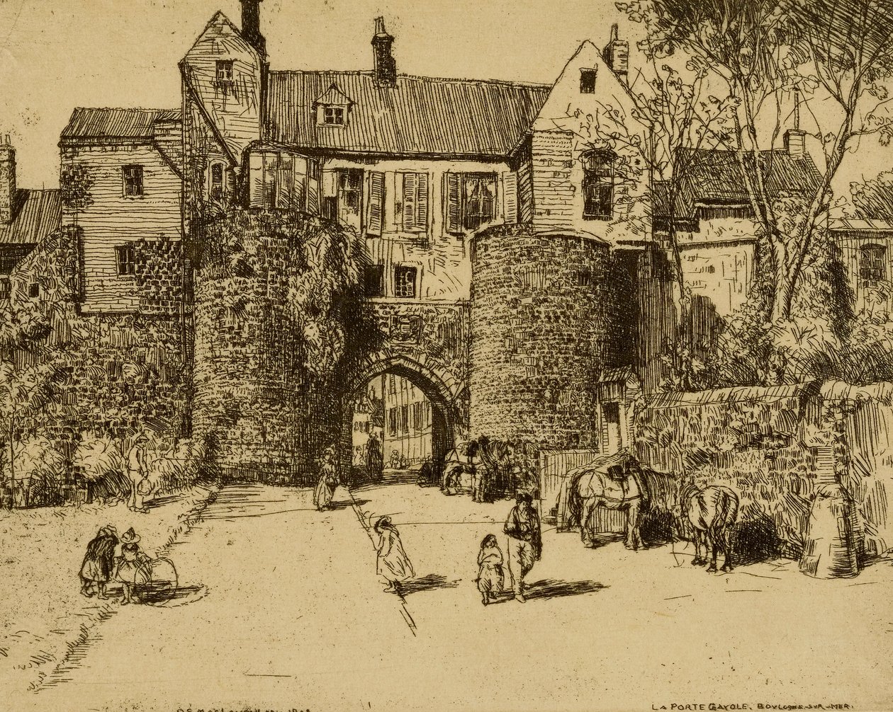 La Porte Gayole, Boulogne sur Mer af Donald Shaw MacLaughlan