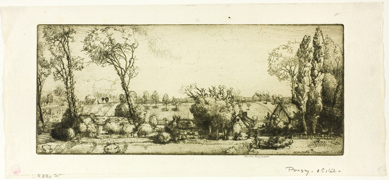 Landskab, Poigny af Donald Shaw MacLaughlan