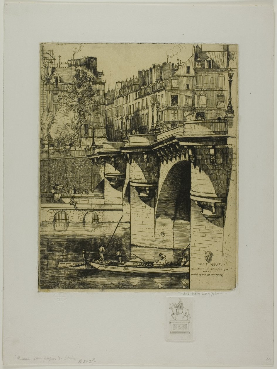 Pont Neuf, Paris af Donald Shaw MacLaughlan