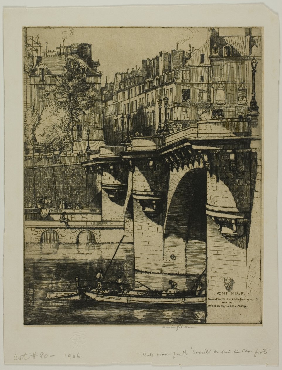 Pont Neuf, Paris af Donald Shaw MacLaughlan