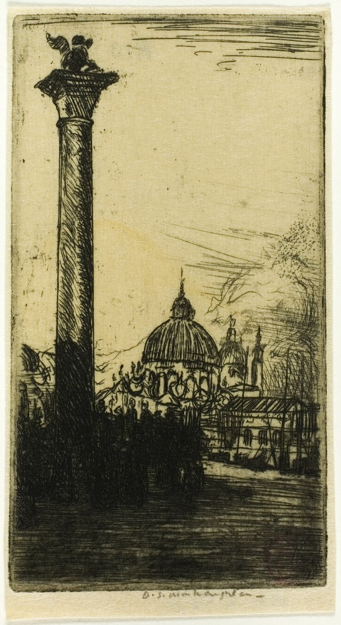 Løvesøjle, Venedig af Donald Shaw MacLaughlan