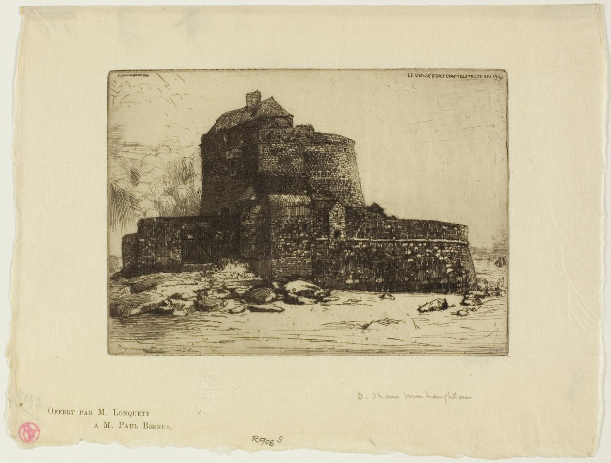 Gamle Fort ved Ambleteuse af Donald Shaw MacLaughlan
