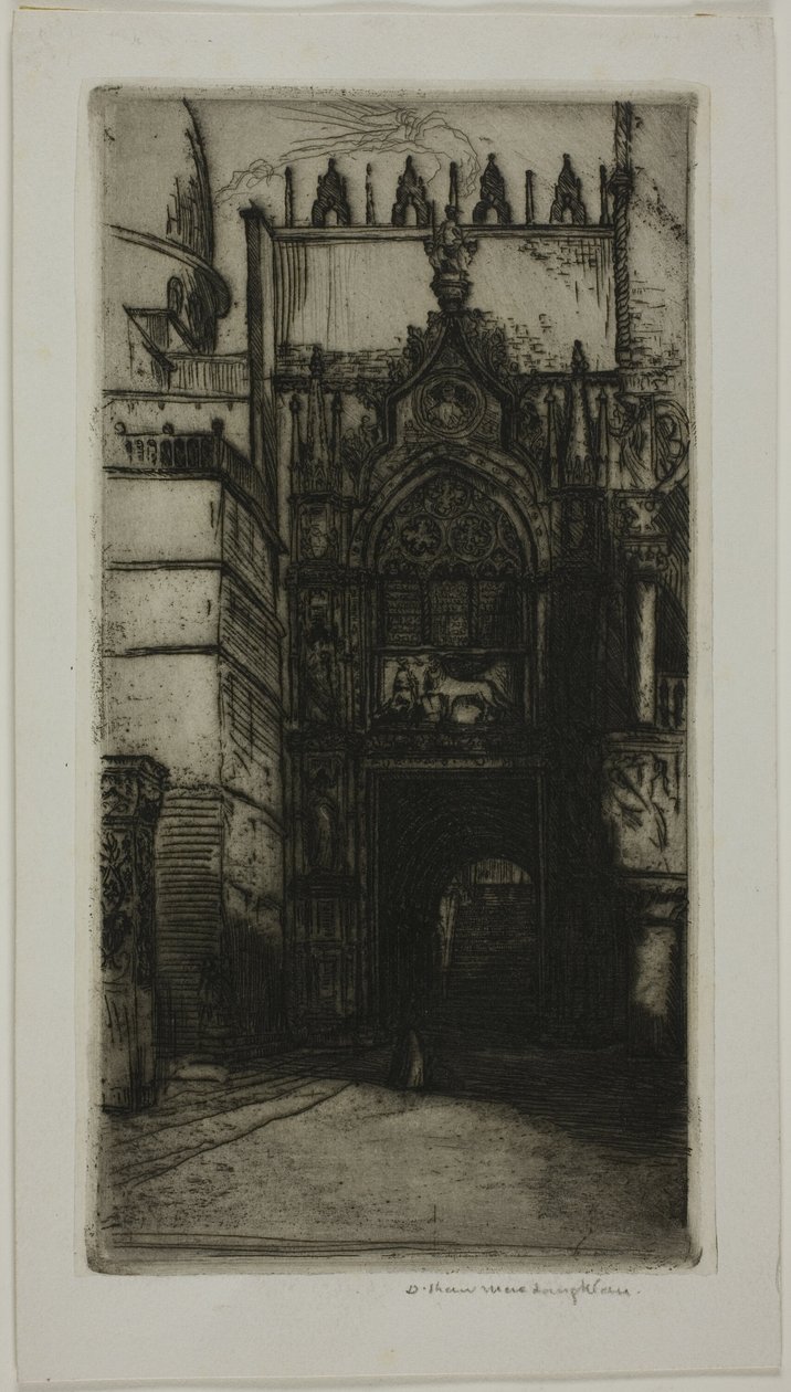 Hertugpaladsets portal, Venedig af Donald Shaw MacLaughlan