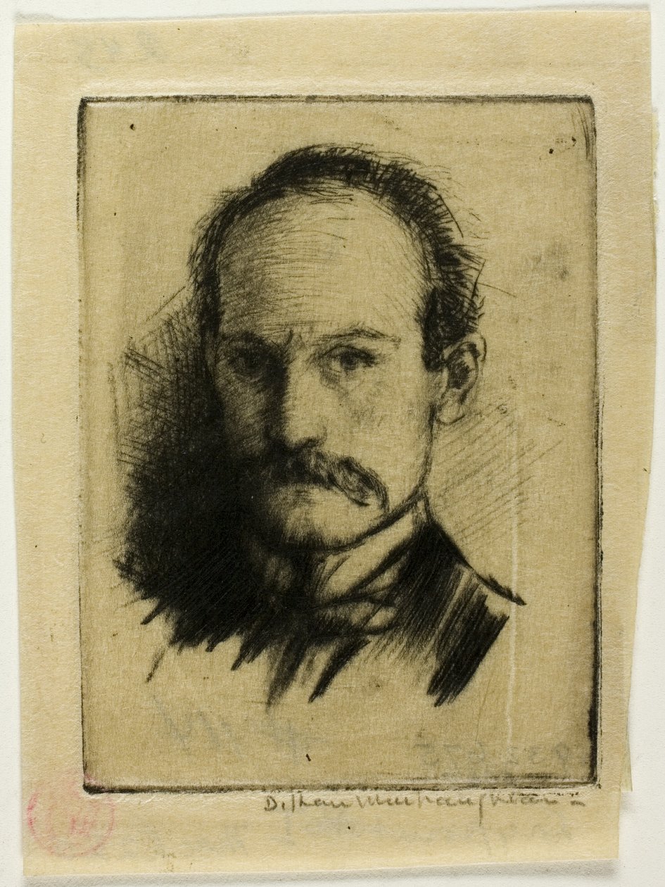 Portræt af kunstneren af Donald Shaw MacLaughlan