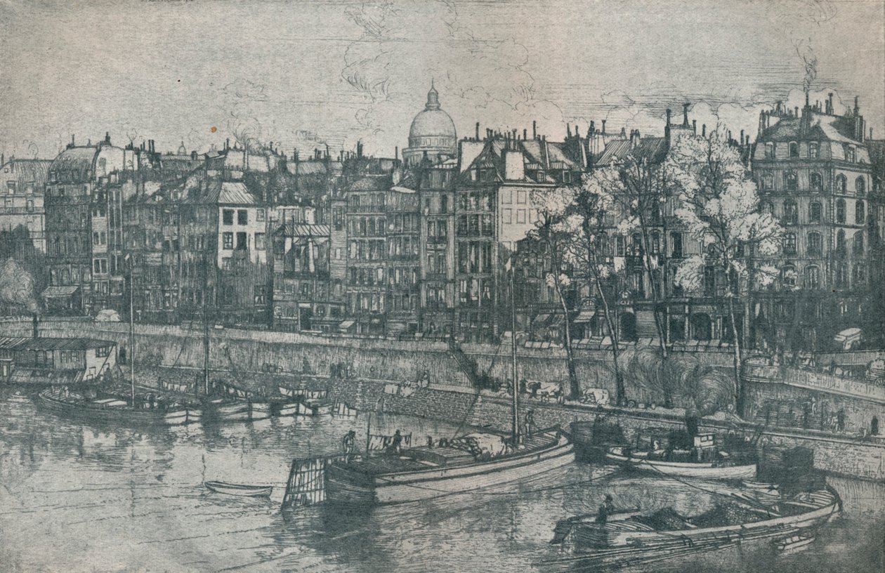 Quai des Grands Augustins, Paris, 1906 af Donald Shaw MacLaughlan