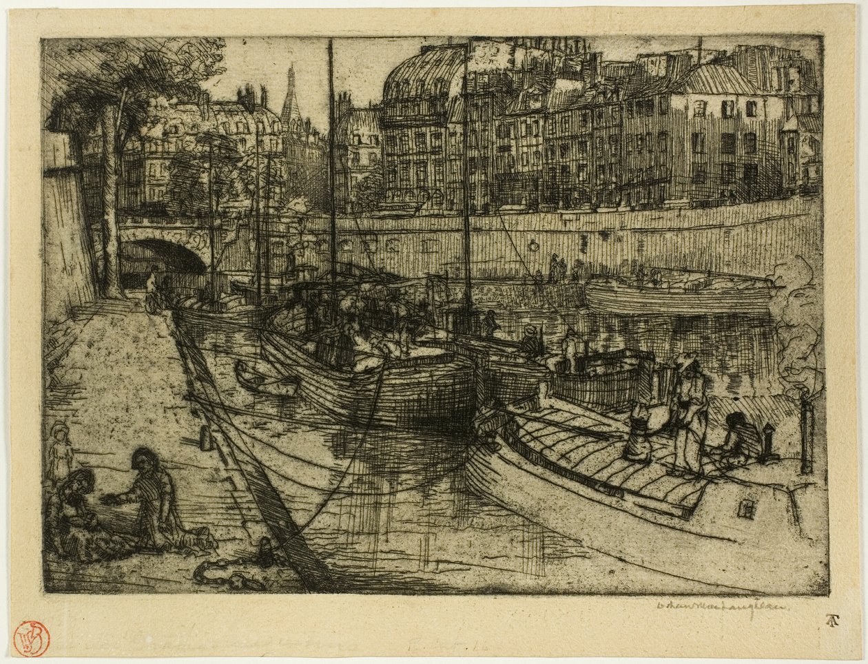 Quai des Grands Augustins af Donald Shaw MacLaughlan