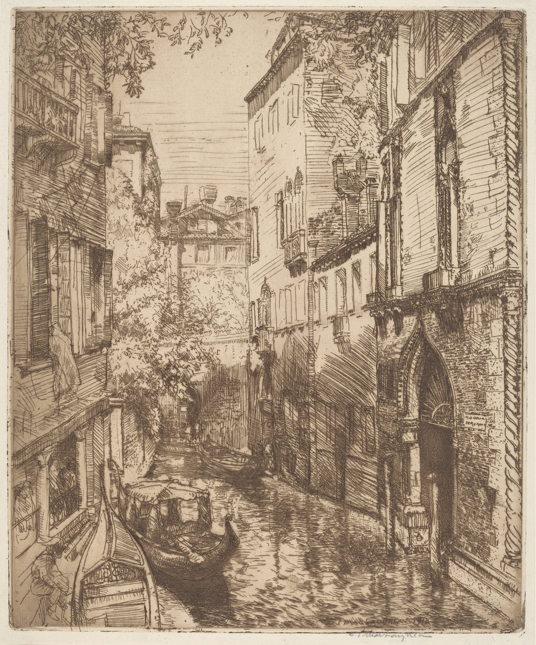 Rio delle Verona, Venedig af Donald Shaw MacLaughlan
