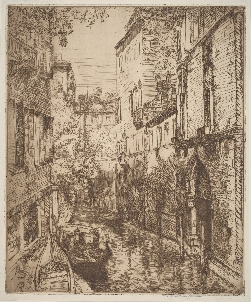 Rio delle Verona, Venedig af Donald Shaw MacLaughlan