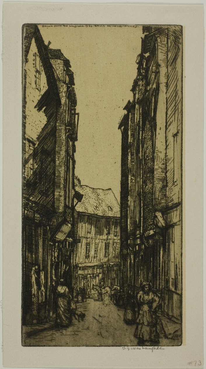 Rue des Halles, Vannes, Bretagne af Donald Shaw MacLaughlan