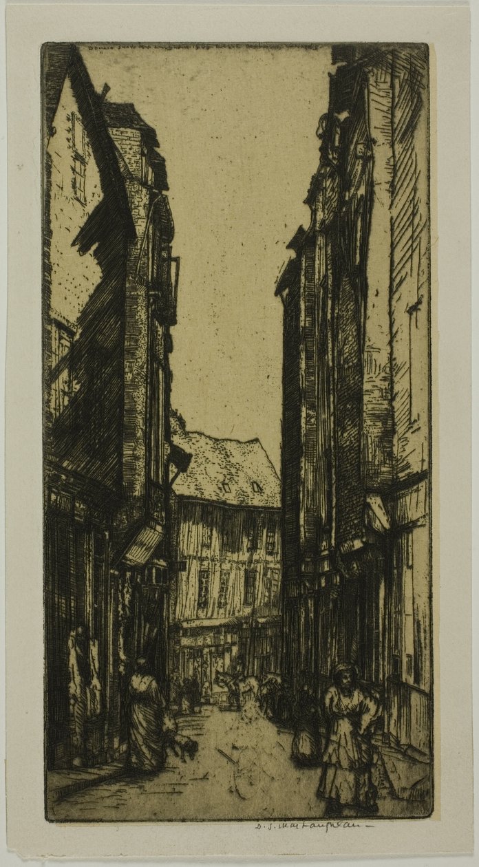 Rue des Halles, Vannes, Bretagne af Donald Shaw MacLaughlan