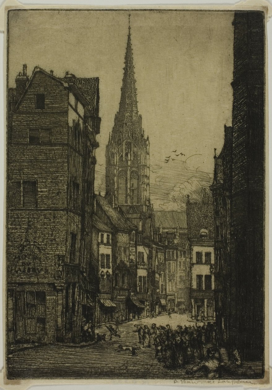 Rue du Chasseur, Rouen af Donald Shaw MacLaughlan