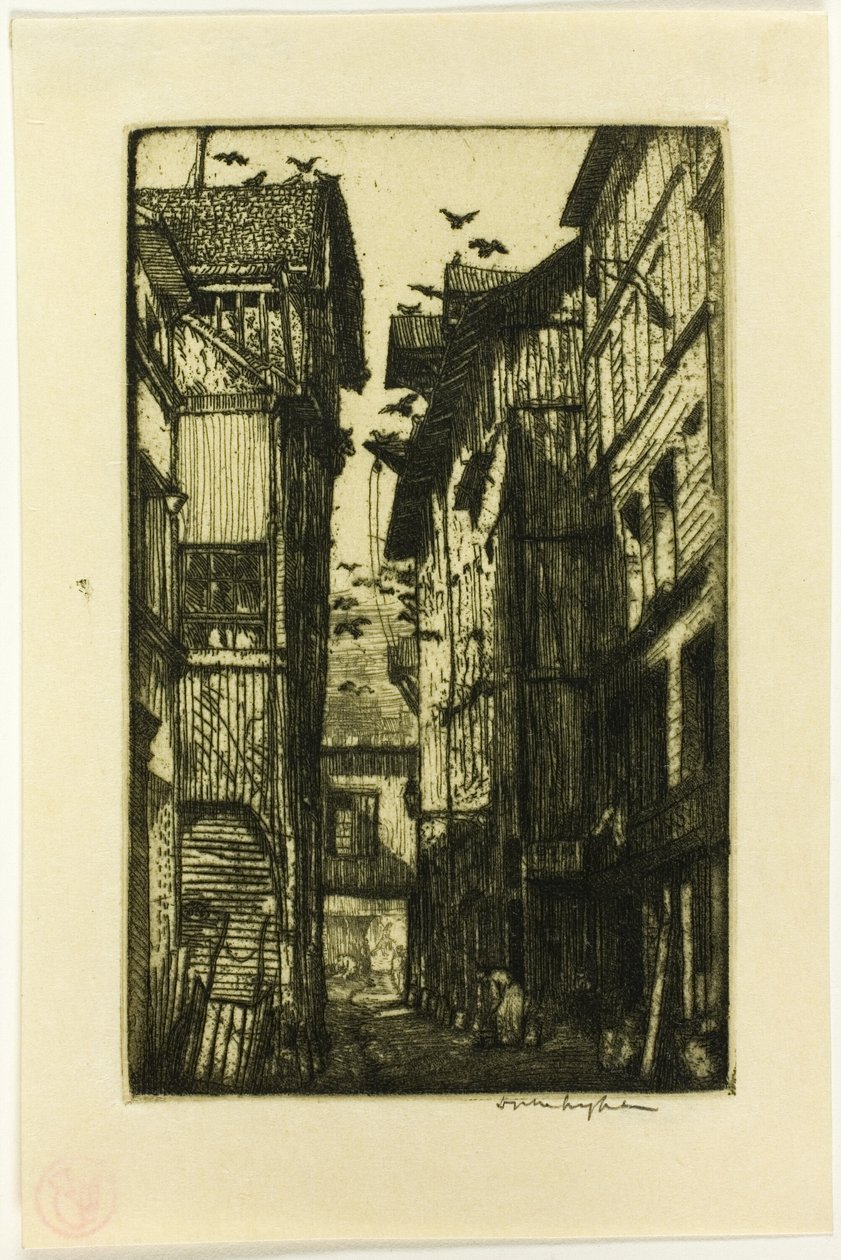 Duernes Alley, Rouen af Donald Shaw MacLaughlan