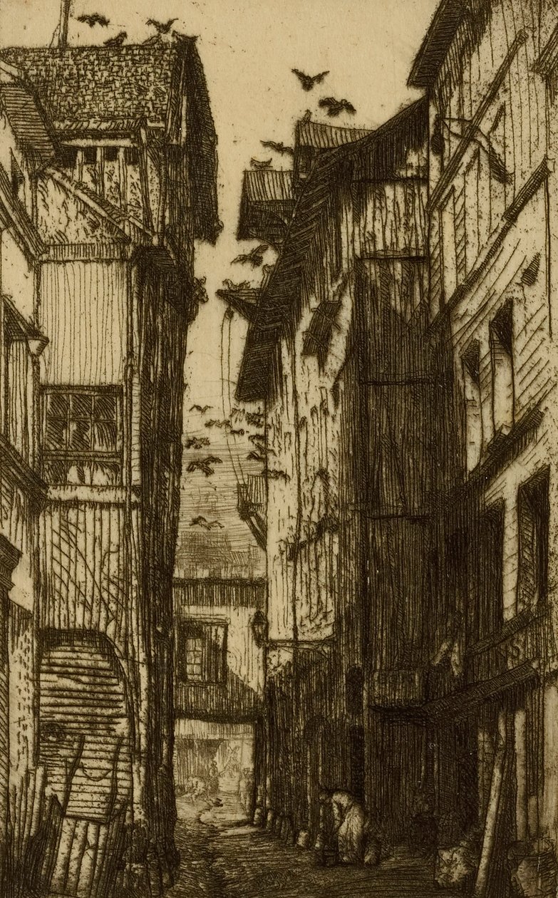 Ruelle des Pigeons, Rouen af Donald Shaw MacLaughlan