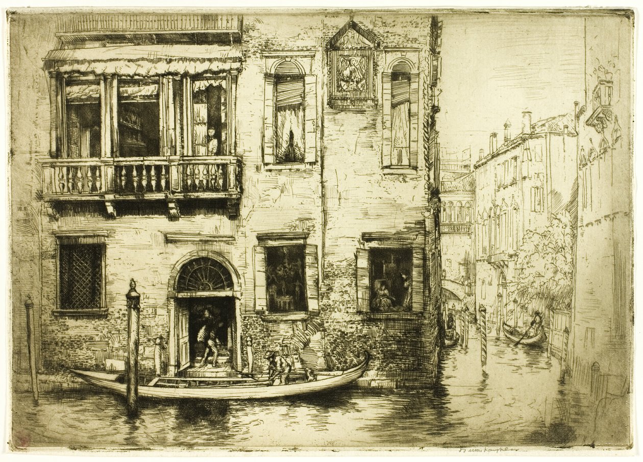 Den lille helliges kanal, Venedig af Donald Shaw MacLaughlan