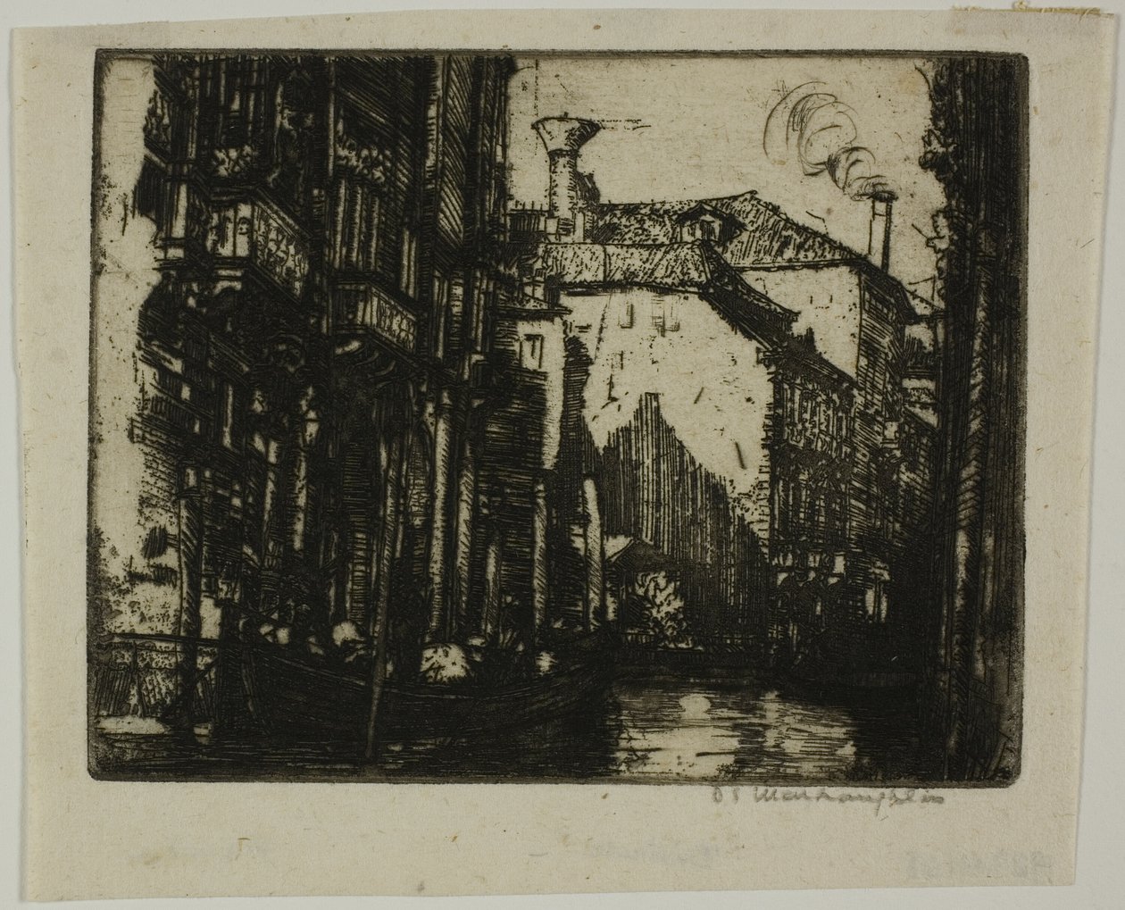Den mørke kanal, Venedig af Donald Shaw MacLaughlan