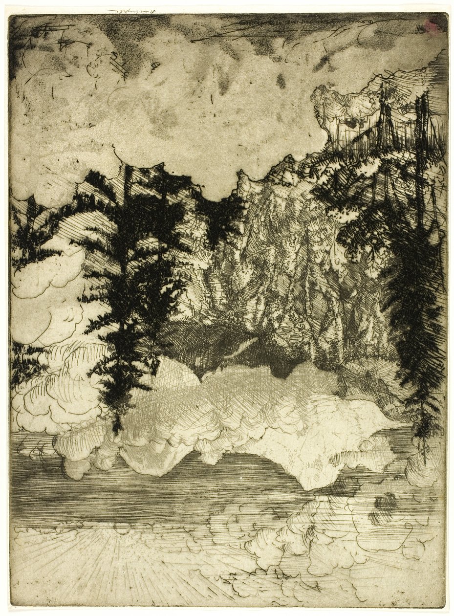The Two Pines, Schweiz af Donald Shaw MacLaughlan
